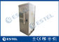 EMS PDU خزانة الاتصالات الخارجية 19 `` 40U IP55 الصلب المجلفن مع مكيف الهواء