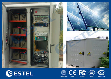 خزانة محطة قاعدة حجرة المولدات مع وحدة تحكم للطاقة الشمسية / لوحة الخلايا الشمسية