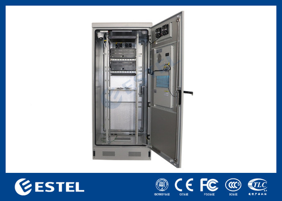 40U IP55 الصلب المسال الخارجي الذكي مع مكيف الهواء 1500W