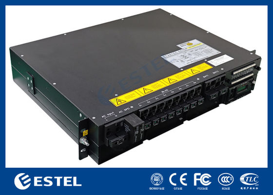 ET48200 M5E32A 2U نظام طاقة اتصالات مدمج عالي الكثافة 12KW حامل حامل
