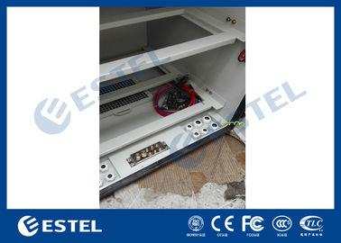 ثرموستاتي في الهواء الطلق على الحائط رف رف مع مكيف هواء DC48V / قضيب التأريض