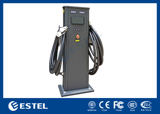 محطة شحن للسيارات الكهربائية في الهواء الطلق محطة شحن للسيارات الكهربائية AC EV 3 مرحلة شاحن الكهرباء الكهربائية 22kw مع كابل 5M