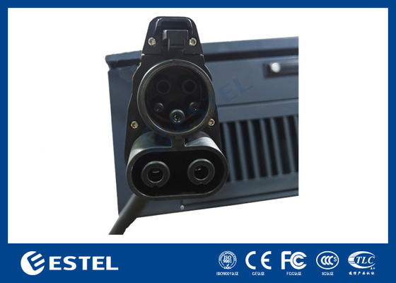 شاحن سريع للسيارات الكهربائية مزدوج السلاح DC 40kw 3Ph Wall Box شاحن للسيارات مع حجرة IP54