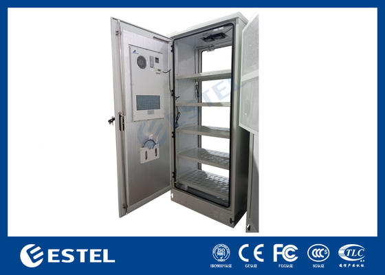 ET9070220-42U IP55 خزانة الاتصالات الخارجية مع تكييف الهواء AC هيكل الفولاذ المغلف