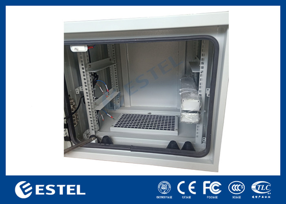 19 بوصة مقاس داخلي 9U خزانة الاتصالات الخارجية مع اثنين AC220V 50Hz المعجبين ET6060500A-9U