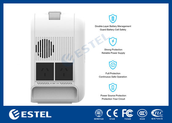 محطة طاقة محمولة ESTEL eCandle 1KWH بطارية LiFePO4 شحن بالطاقة الشمسية خرج 300 واط احتياطي UPS