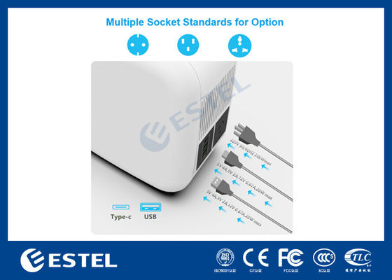 محطة طاقة محمولة ESTEL eCandle 1KWH بطارية LiFePO4 شحن بالطاقة الشمسية خرج 300 واط احتياطي UPS