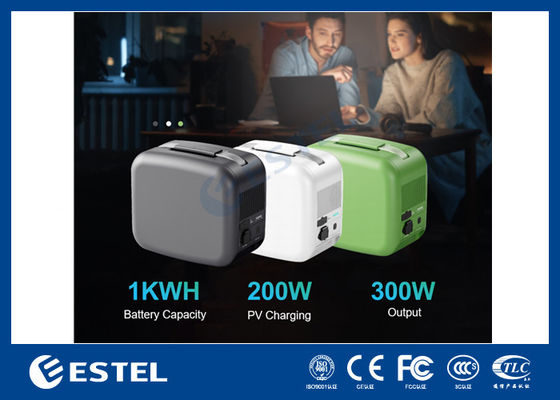 محطة طاقة محمولة ESTEL eCandle 1KWH بطارية LiFePO4 شحن بالطاقة الشمسية خرج 300 واط احتياطي UPS