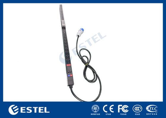 32A 200-240V وحدة توزيع الطاقة المتغيرة الرأسية العكسية رف تركيب PDU C13/C19
