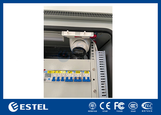 خزانة الاتصالات في الهواء الطلق مع بطارية ATS وكاميرا لنظام الطاقة للاتصالات