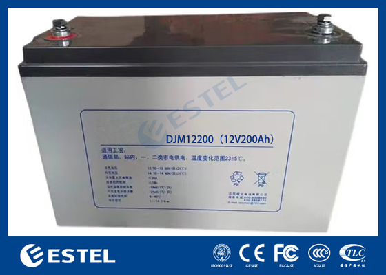 ESTEL DJM12200 12V 200Ah بطارية حمض الرصاص ذات السعة العالية حلول الطاقة الصناعية لنظم الاتصالات وتخزين الطاقة