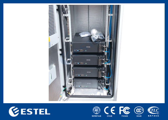 ET9090210A-40U خزانة خارجية مزدوجة الأبواب الاتصالات مع نظام مراقبة عن بعد PDU