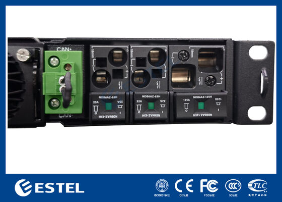 1U 8kW مكيف الاتصالات الطاقة مع إدارة SNMP ومطابقة مع كل من 3000W و 4000W وحدات