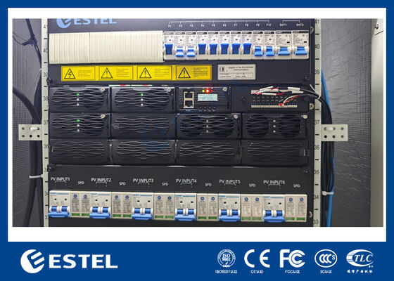 96% كفاءة عالية 12U نظام تصحيح الطاقة الهجينة RS485 الاتصال