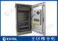 خزانة اتصالات خارجية معزولة بجدار واحد 24U مقاومة للماء / صندوق التحكم في درجة الحرارة