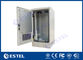 حاوية المعدات الخارجية 20U ، IP55 Fan Cooling Reet Cabinets Telecoms 19 &quot;Rail