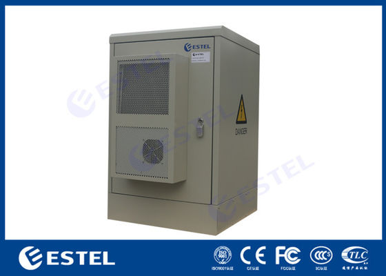 ببابين 16U IP65 في الهواء الطلق خزانة اتصالات أرضية مع مكيف هواء للتبريد