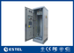 42U نوع مكيف الهواء خزانة الاتصالات الخارجية / حاوية اتصالات معزولة بالحرارة مزدوجة الجدار
